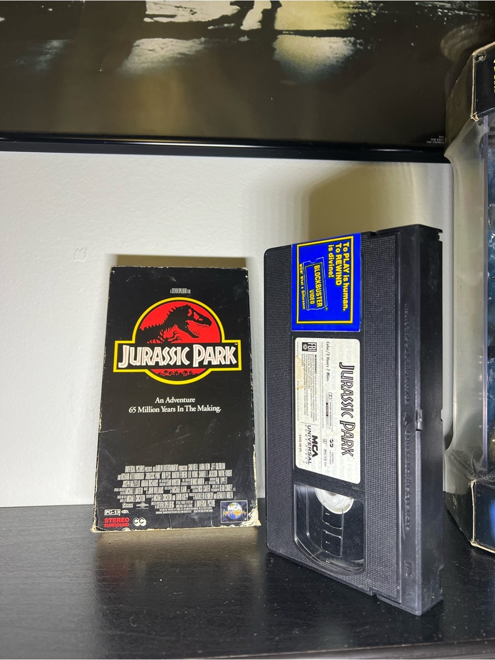 Vintage 1993 Jurassic Park VHS Steven Spielberg Dinosaur Movie Universal